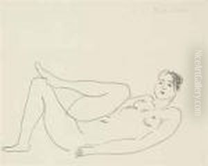 Nu Couche, Jambe Repliee - Etude De Jambes by Henri Matisse