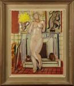 Interior Med Kvinna by Henri Matisse