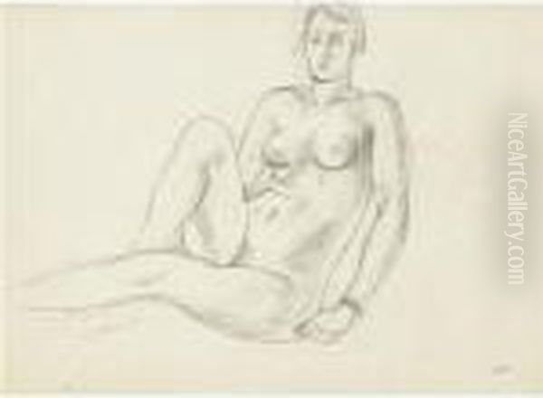 Femme Nue Assise - view 1