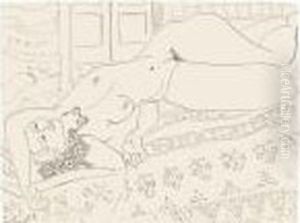 Nu Allonge Au Chien by Henri Matisse