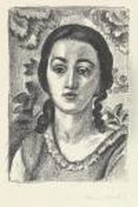 "jeune Fille Aux Boucles Brunes" by Henri Matisse
