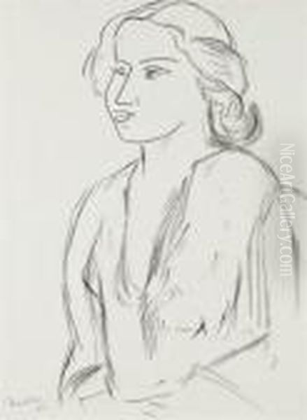 Portrait De Femme En Buste - view 1