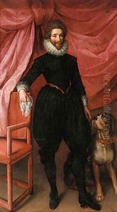 Portrait of Henri de Lorraine, duc de Guise, called Le Balafre (1550-1588) by Frans Pourbus the younger