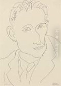 Portrait De Louis Aragon by Henri Matisse