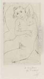 Nu Assis - Les Yeux Noirs by Henri Matisse