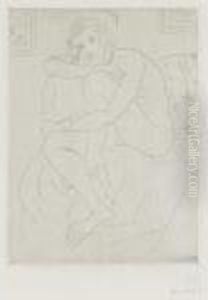 Nu Assis, Mains Aux Genoux by Henri Matisse
