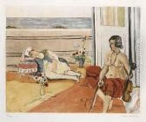 Odalisque Sur La Terrace by Henri Matisse