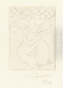 Orientale Assise, Voile Sur La Tete by Henri Matisse
