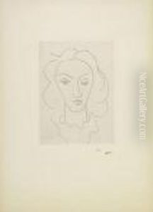 Jeune Femme Avec Un Plastron De Lingerie by Henri Matisse