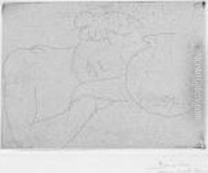 Jeune Femme Dormant Pres D'un Bocal. by Henri Matisse