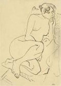 Figure Pensive by Henri Matisse