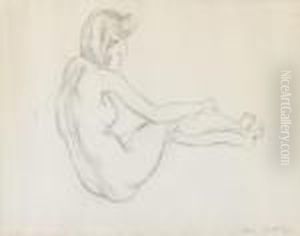 Nu Assis De Dos by Henri Matisse