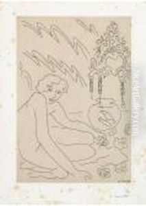 Nu Au Miroir Marocain