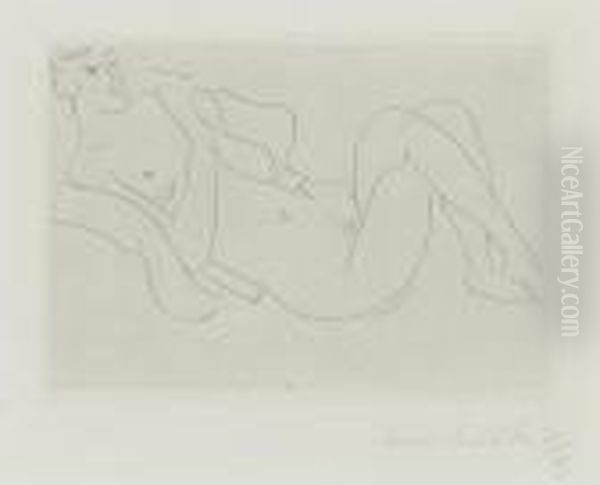 Nu Allonge, Jambes Repliees - view 1