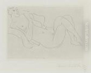 Nu Allonge, Jambes Repliees by Henri Matisse