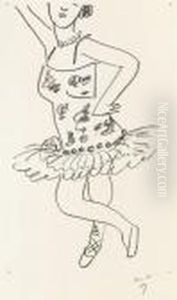 Danseuse Cambree Au Visage Coupe by Henri Matisse