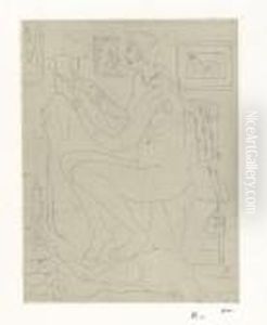 Nu De Profil, La Lecture by Henri Matisse