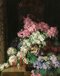 Roses in a glass vase