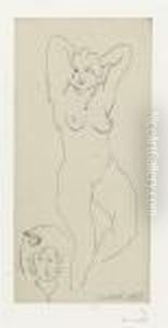 Nu. Epoque Du 'chapeau Jaune' by Henri Matisse