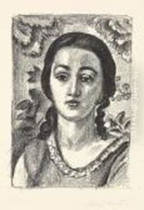 Jeune Fille Aux Boucles Brunes by Henri Matisse