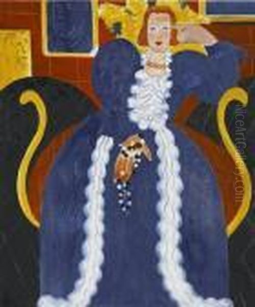 Woman In Blue - view 1