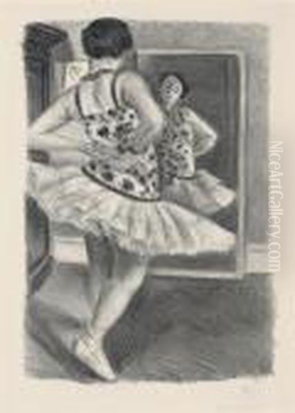 Danseuse Refletee Dans La Glace - view 1