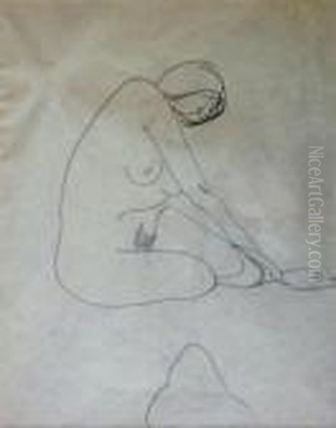 Sitting Nude/nude From The Back - view 1