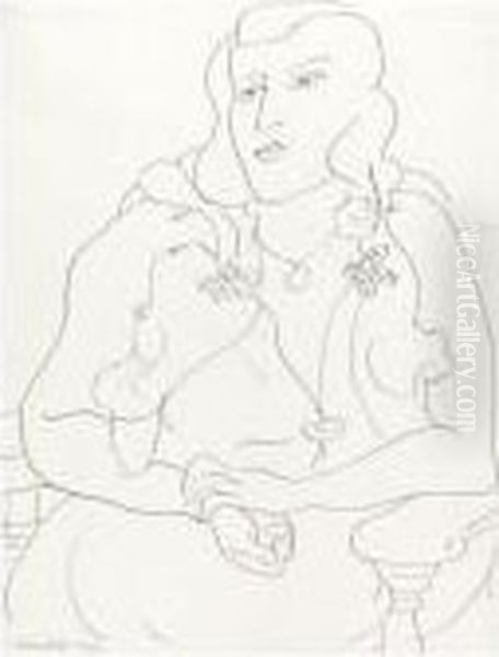 Jeune Femme Au Fauteuil - view 1