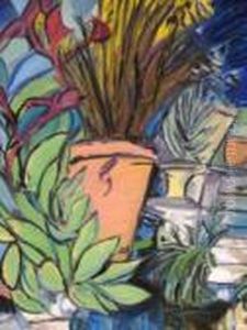 Still-life Of Flowers In A Conservatory by Henri Matisse