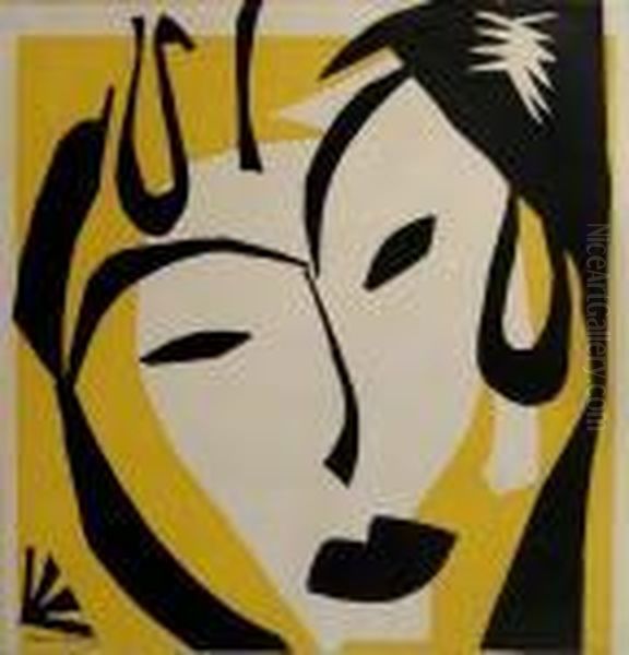 Tete De Femme: Noire Jaune - view 1