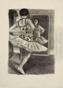 Danseuse Refletee Dans La Glace