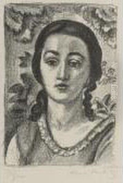 Jeune Fille Aux Boucles Brun - view 1