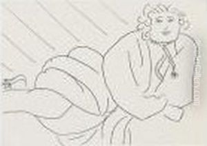 Jeune Femme, La Cordeliere De Son Peignoir En Collier. by Henri Matisse