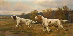 Pointers on the scent by Eugene Petit