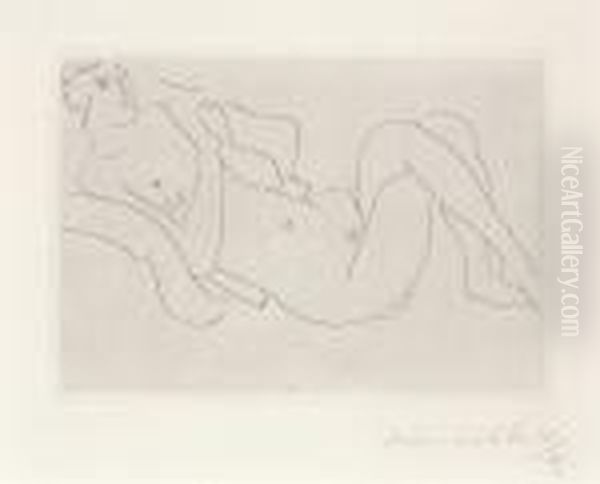Nu Allonge, Jambes Repliees (duthuit 115) - view 1