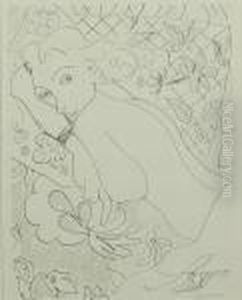 Jeune Femme Sur Le Canape by Henri Matisse