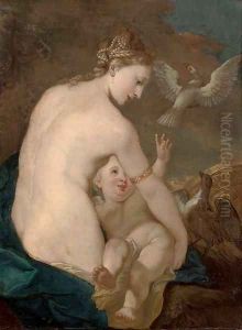 Venus and Cupid by Giovanni Antonio Pellegrini