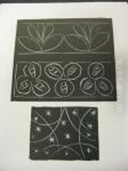 Three Decorative Linoleum Cuts. - view 1