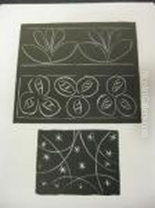 Three Decorative Linoleum Cuts.