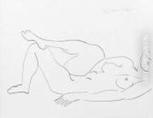 Nu Couche Au Visage Incomplet by Henri Matisse