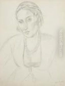 Portrait De Femme A La Robe Persanne by Henri Matisse