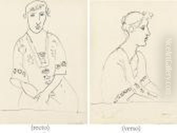 Femme Assise De Face, Bras Croises - view 1