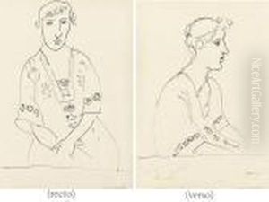 Femme Assise De Face, Bras Croises by Henri Matisse