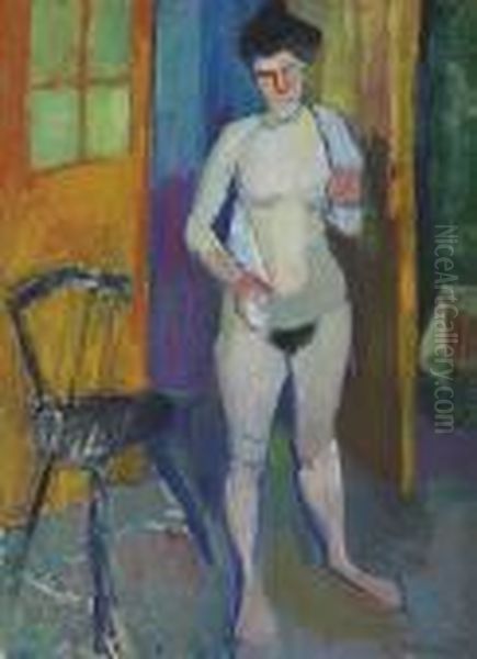 Nu A La Serviette Blanche - view 1