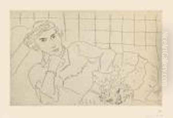 Jeune Femme Et Son Chien. - view 1