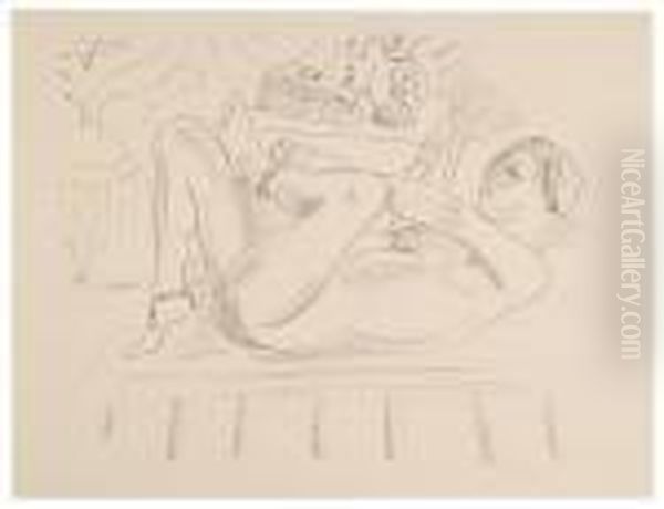 Nu, Odalisque Au Coffret. - view 1