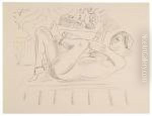 Nu, Odalisque Au Coffret. by Henri Matisse