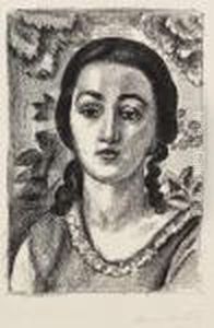 Jeune Fille Aux Boucles Brunes by Henri Matisse