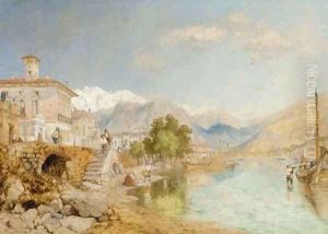 Lake Maggiore at Baveno, Italy
