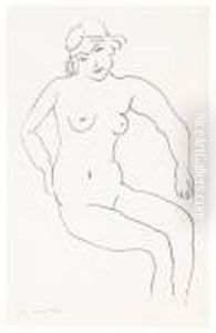 Nu Assis, Chevelure Claire by Henri Matisse